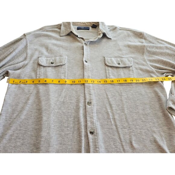 Chereskin Mens XL Gray Long Sleeve Button-Up Shirt - Picture 6 of 6